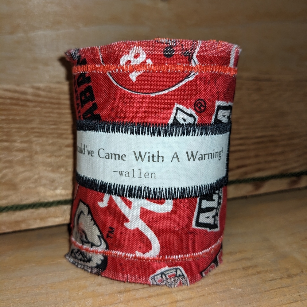 ALABAMA ROLL TIDE Bracelet Cuff One of a Kind HANDCRAFTED